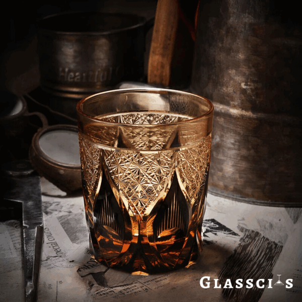 mikiba Flame Edo Kiriko Whiskey Glass – Bold Cut Crystal Tumbler - Image 10