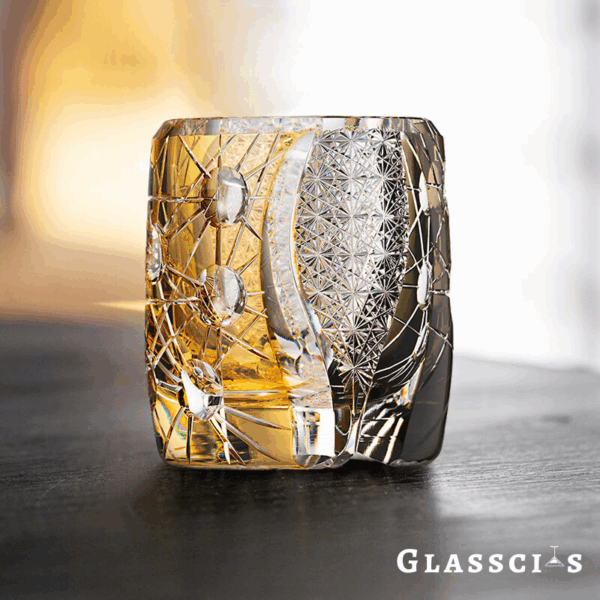 mikiba Edo Kiriko Planet Collection – Artistic Cut Crystal Glassware Set - Image 11