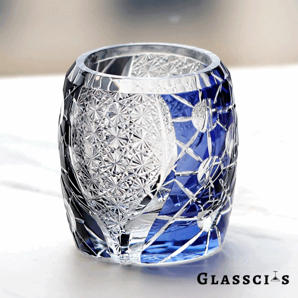 mikiba Edo Kiriko Planet Collection – Artistic Cut Crystal Glassware Set - Image 13