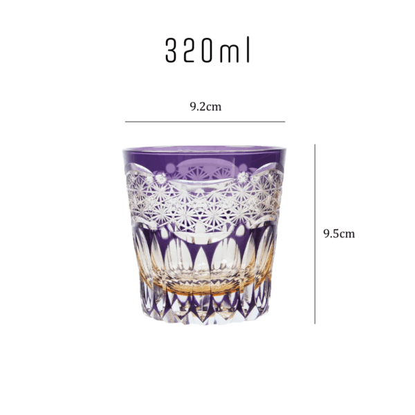 mikiba Taaffeite Edo Kiriko Whiskey Glass – Luxurious Cut Crystal Tumbler - Image 7