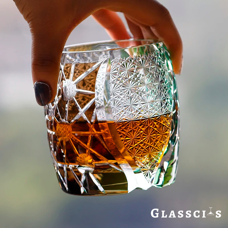 mikiba Edo Kiriko Planet Collection – Artistic Cut Crystal Glassware Set
