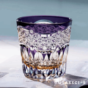mikiba Taaffeite Edo Kiriko Whiskey Glass – Luxurious Cut Crystal Tumbler