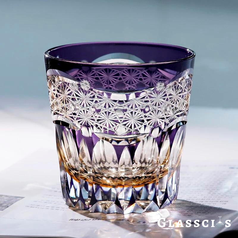 mikiba Taaffeite Edo Kiriko Whiskey Glass – Luxurious Cut Crystal Tumbler