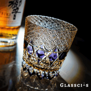 mikiba Violet Fluorite Edo Kiriko Crystal Glass – Elegant Cut Tumbler