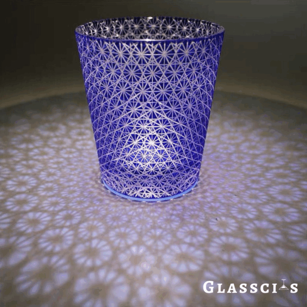 mikiba Japanese Kiku Edo Kiriko Whiskey Glass – Elegant Chrysanthemum Cut Crystal Tumbler