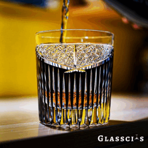 mikiba Whale Tail Edo Kiriko Whiskey Glass – Elegant Ocean-Inspired Crystal Tumbler
