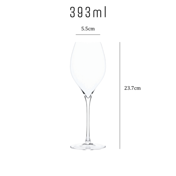 mikiba Ultra Thin Elegant Wine Glasses – Set of 4, Crystal Clear - Image 9
