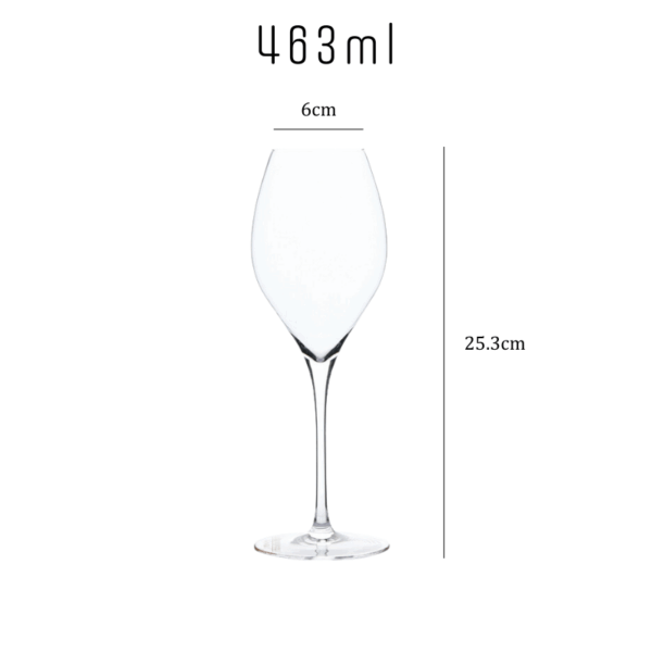 mikiba Ultra Thin Elegant Wine Glasses – Set of 4, Crystal Clear - Image 8