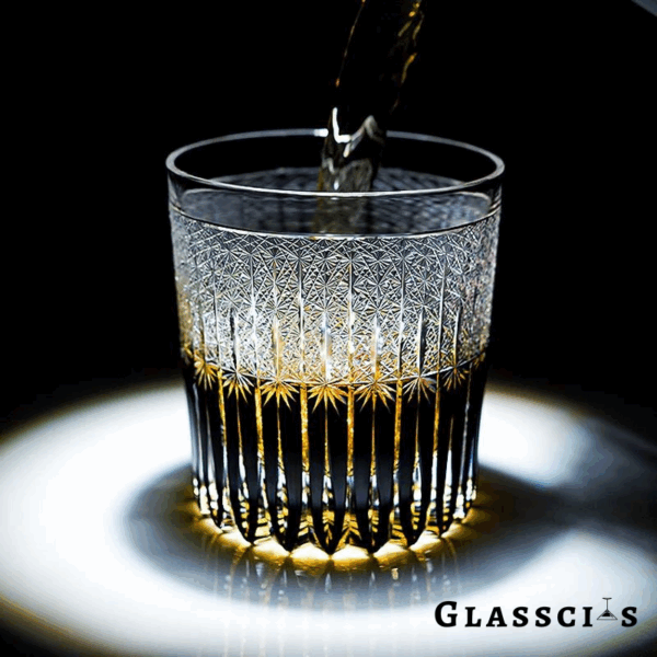 mikiba Before Dawn Edo Kiriko Whiskey Glass – Elegant Cut Crystal Tumbler - Image 3