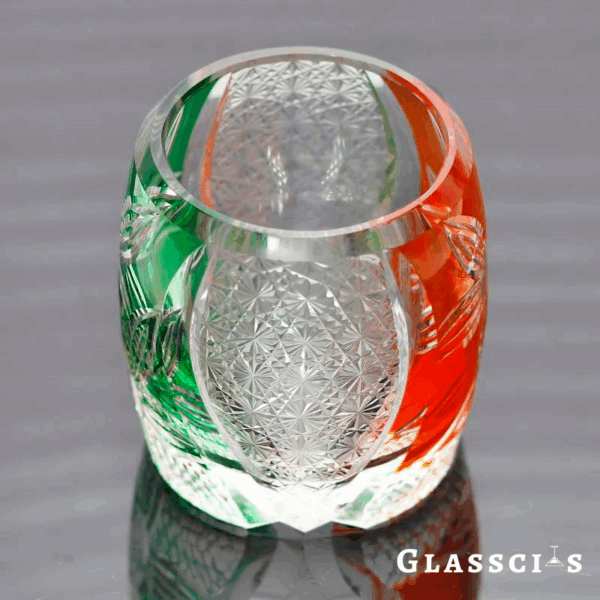 mikiba Seasonal Transition Edo Kiriko Whiskey Glass – Elegant Cut Crystal Tumbler - Image 3