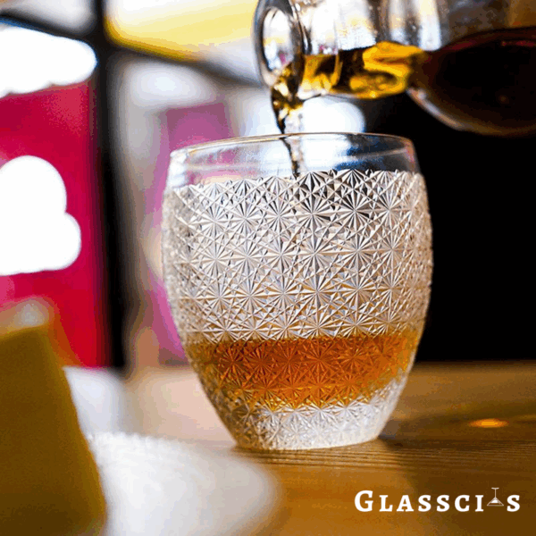 mikiba Baby’s Breath Edo Kiriko Whiskey Glass – Delicate Floral Cut Crystal Tumbler - Image 4