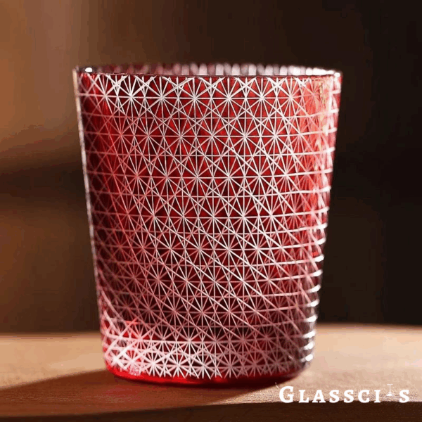 mikiba Japanese Kiku Edo Kiriko Whiskey Glass – Elegant Chrysanthemum Cut Crystal Tumbler - Image 5
