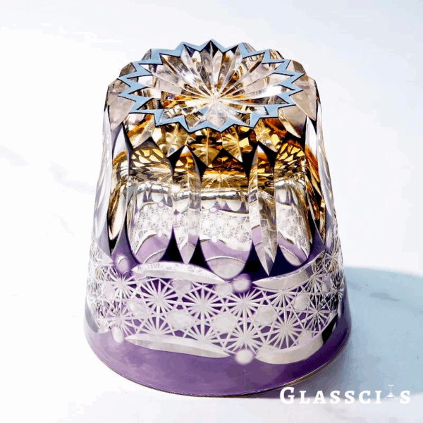 mikiba Taaffeite Edo Kiriko Whiskey Glass – Luxurious Cut Crystal Tumbler - Image 4