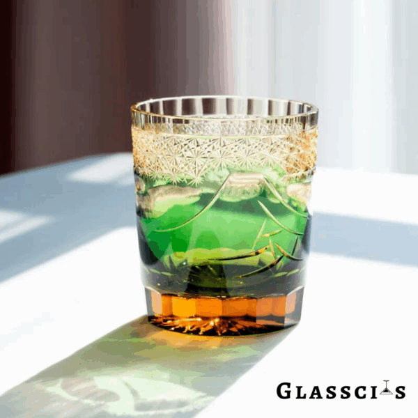 mikiba Mount Fuji Edo Kiriko Whiskey Glass – Japanese Cut Crystal Tumbler - Image 5