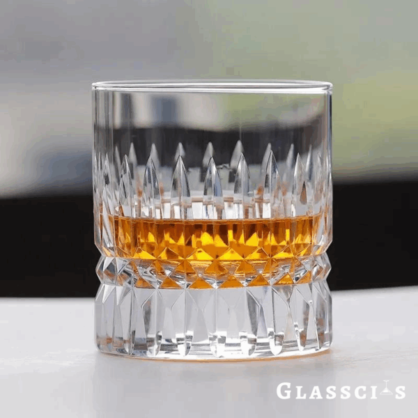 mikiba Lotus Cut Crystal Whiskey Glass – Elegant Edo Kiriko Tumbler - Image 5