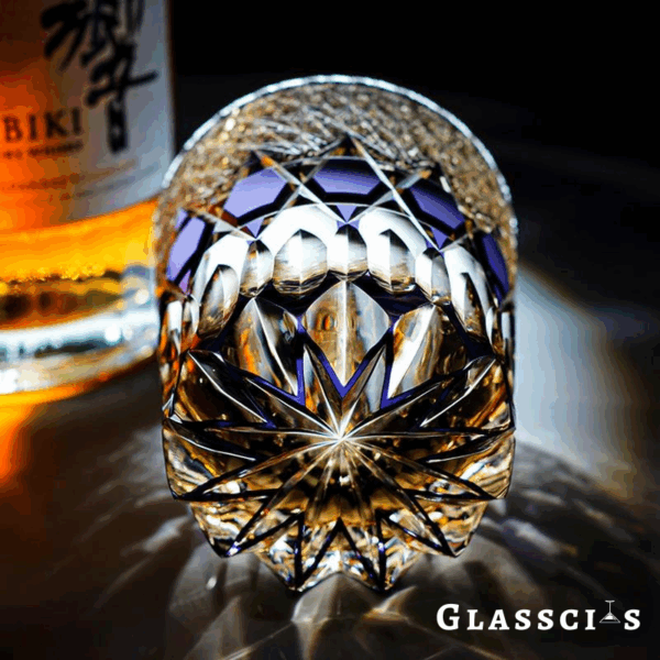 mikiba Violet Fluorite Edo Kiriko Crystal Glass – Elegant Cut Tumbler - Image 5