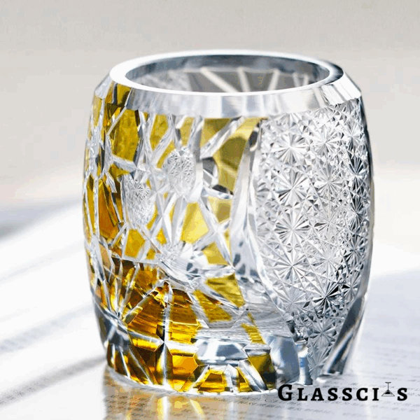 mikiba Edo Kiriko Planet Collection – Artistic Cut Crystal Glassware Set - Image 10