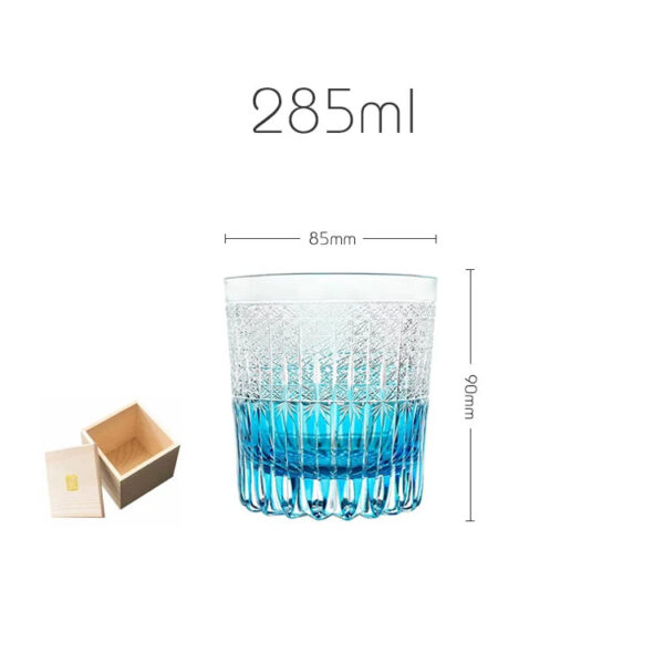 mikiba Before Dawn Edo Kiriko Whiskey Glass – Elegant Cut Crystal Tumbler - Image 4