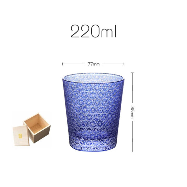 mikiba Japanese Kiku Edo Kiriko Whiskey Glass – Elegant Chrysanthemum Cut Crystal Tumbler - Image 4