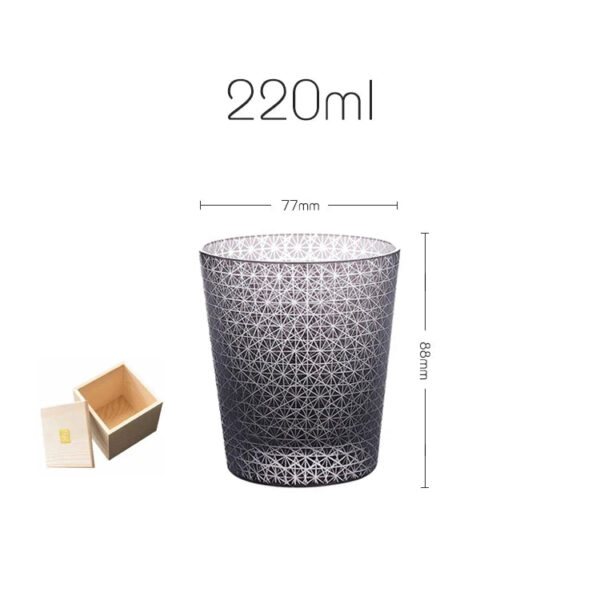 mikiba Japanese Kiku Edo Kiriko Whiskey Glass – Elegant Chrysanthemum Cut Crystal Tumbler - Image 9