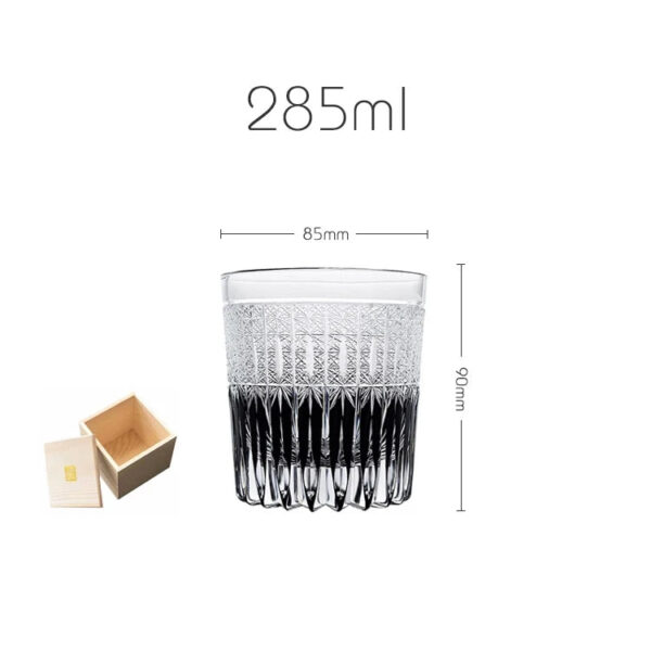 mikiba Before Dawn Edo Kiriko Whiskey Glass – Elegant Cut Crystal Tumbler - Image 7