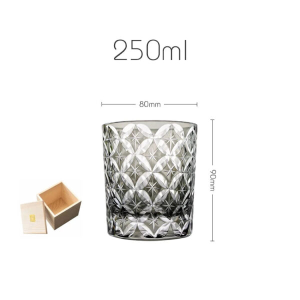 mikiba Butterfly Edo Kiriko Whiskey Glass – Elegant Crystal Cut Tumbler - Image 4