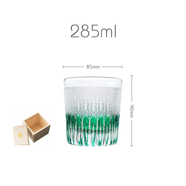 mikiba Before Dawn Edo Kiriko Whiskey Glass – Elegant Cut Crystal Tumbler - Image 11