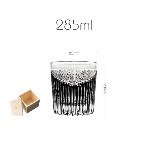 mikiba Whale Tail Edo Kiriko Whiskey Glass – Elegant Ocean-Inspired Crystal Tumbler - Image 5