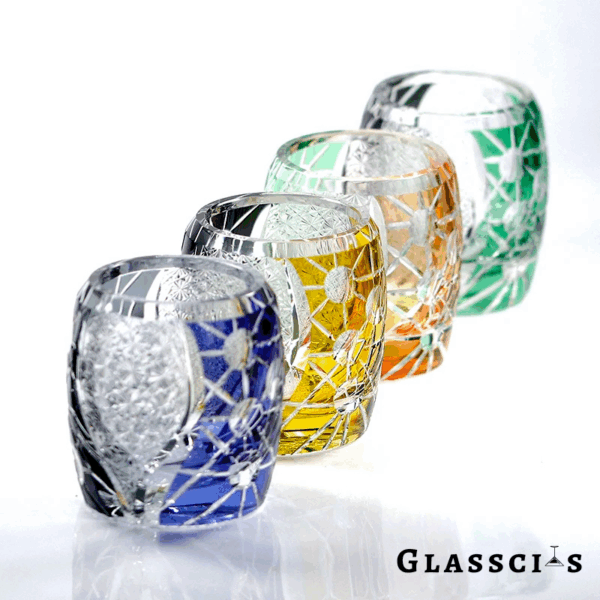 mikiba Edo Kiriko Planet Collection – Artistic Cut Crystal Glassware Set - Image 4