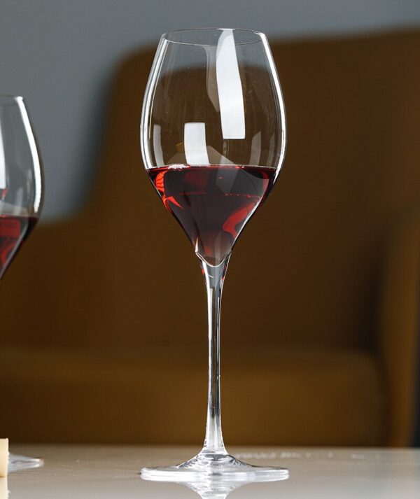 mikiba Ultra Thin Elegant Wine Glasses – Set of 4, Crystal Clear - Image 6